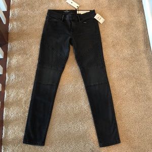 Treasure &Bond Moto Jeans Washed Black Size 27 NWT